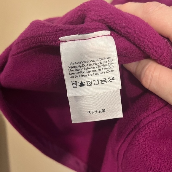 Eddie Bauer Women’s Fleece Vest Jacket Hooded, Full Zip, Size Medium Hiking Y2K - Picture 5 of 11